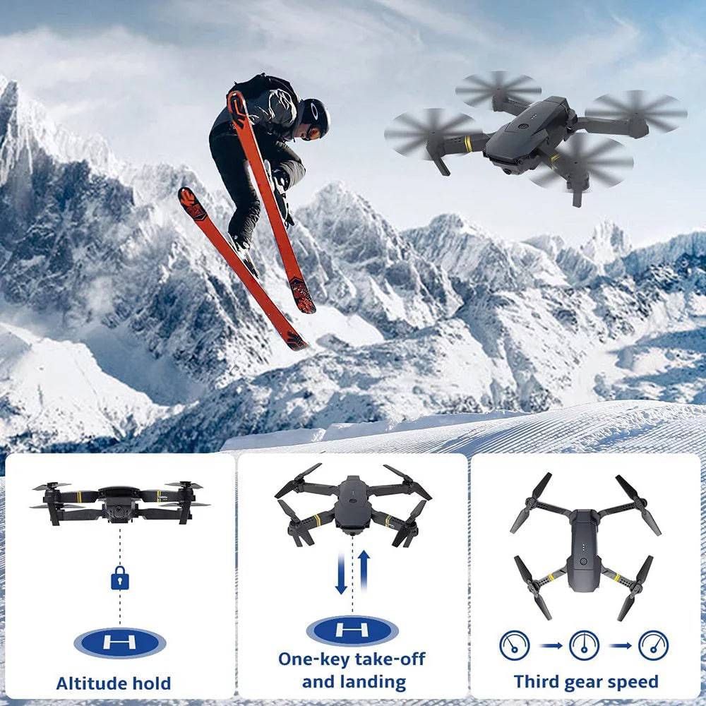 Drone with Camera 4K, Drones for Adults, Wifi FPV RC Quadcopter with Multiple Flight Modes, 3D Flip Foldable Mini Drones Toys Gifts for Kids Beginners, Headless Mode, One Key Start Mode - Tenini Strive Electronic Shop