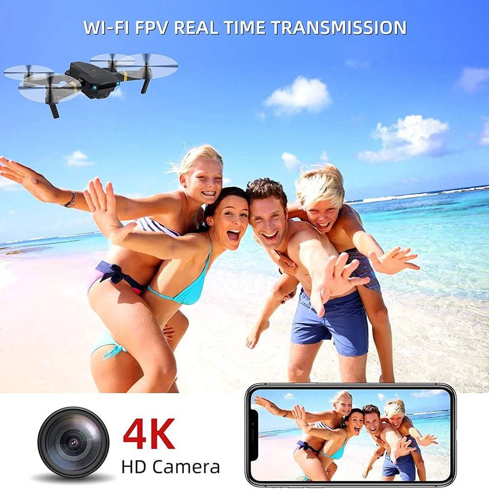 Drone with Camera 4K, Drones for Adults, Wifi FPV RC Quadcopter with Multiple Flight Modes, 3D Flip Foldable Mini Drones Toys Gifts for Kids Beginners, Headless Mode, One Key Start Mode - Tenini Strive Electronic Shop