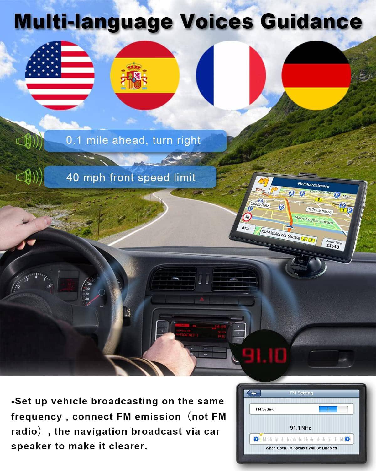 N700 GPS Navigation for Car Truck RV, GPS Navigator with 7 Inch, 2023 Maps (Free Lifetime Updates), Truck GPS Commercial Drivers, Semi Trucker GPS Navigation System, Custom Truck Routing - Tenini Strive Electronic Shop