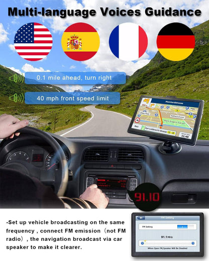 N700 GPS Navigation for Car Truck RV, GPS Navigator with 7 Inch, 2023 Maps (Free Lifetime Updates), Truck GPS Commercial Drivers, Semi Trucker GPS Navigation System, Custom Truck Routing - Tenini Strive Electronic Shop