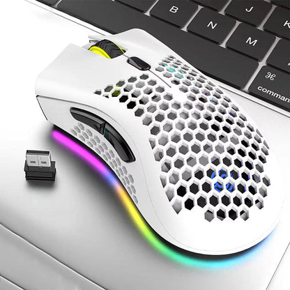 BM600 Wireless Mouse Luminescent Desktop Computer Laptop Universal Rechargable Lightweight Ergonomics Game E-Sports Mouses - Tenini Strive Electronic Shop