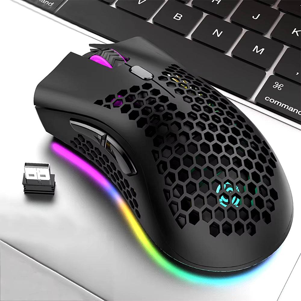 BM600 Wireless Mouse Luminescent Desktop Computer Laptop Universal Rechargable Lightweight Ergonomics Game E-Sports Mouses - Tenini Strive Electronic Shop