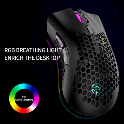 BM600 Wireless Mouse Luminescent Desktop Computer Laptop Universal Rechargable Lightweight Ergonomics Game E-Sports Mouses - Tenini Strive Electronic Shop