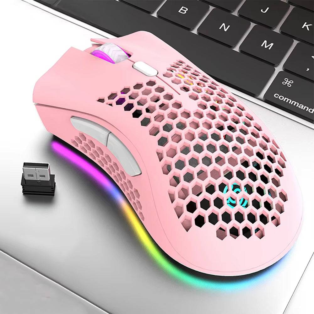 BM600 Wireless Mouse Luminescent Desktop Computer Laptop Universal Rechargable Lightweight Ergonomics Game E-Sports Mouses - Tenini Strive Electronic Shop