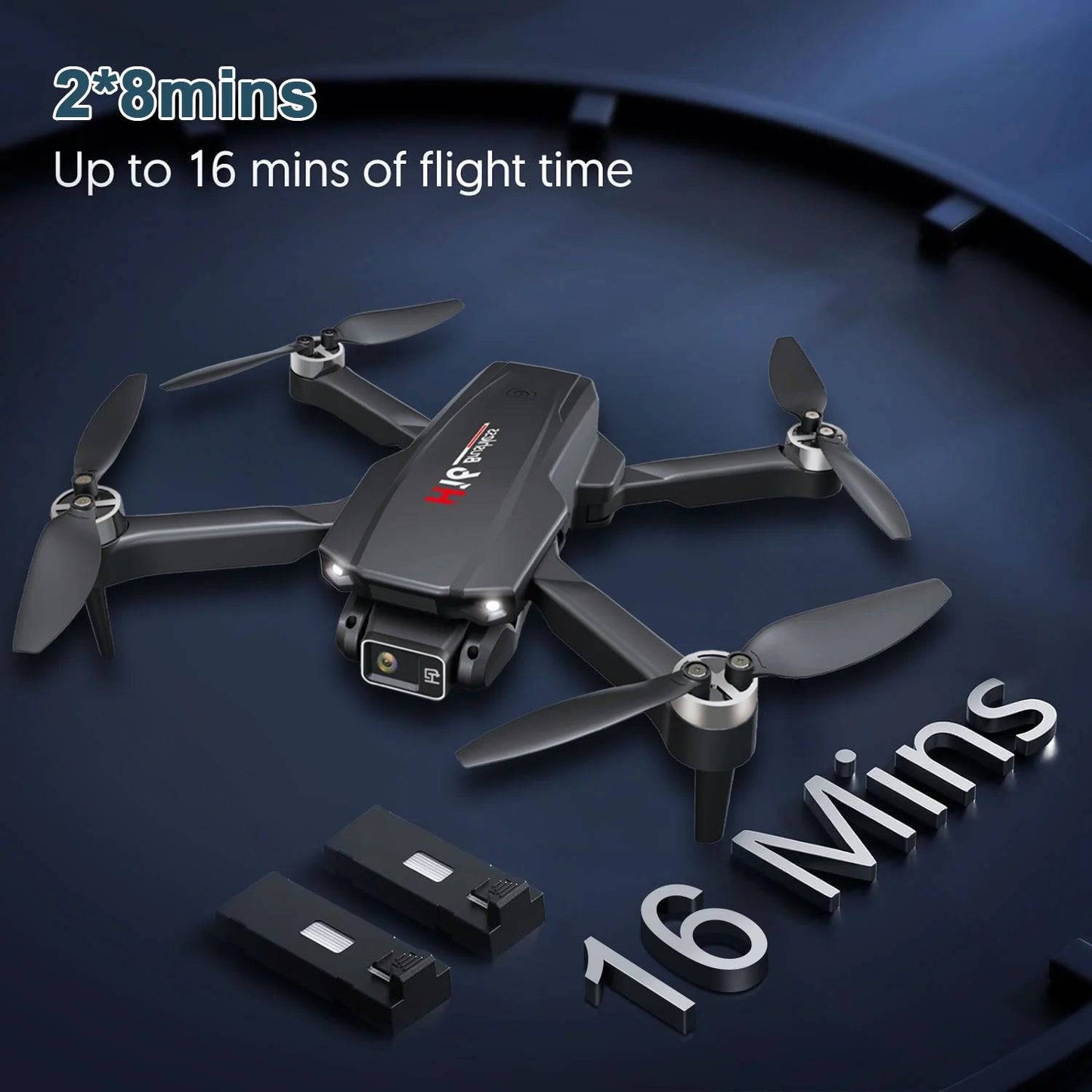 H16 Drone with Camera for Adults 4K, Foldable Drone for Beginners with Brushless Motor, Optical Flow Positioning, with 2 Batteries and Carrying Case - Tenini Strive Electronic Shop