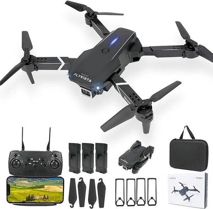 Mini Drone with Camera HD 1080P Foldable Quadcopter with 3 Batteries - Black - Tenini Strive Electronic Shop