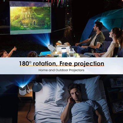 Mini Projector with Wifi and Bluetooth,4K 1080P Supported,Outdoor Movie Projector - Tenini Strive Electronic Shop