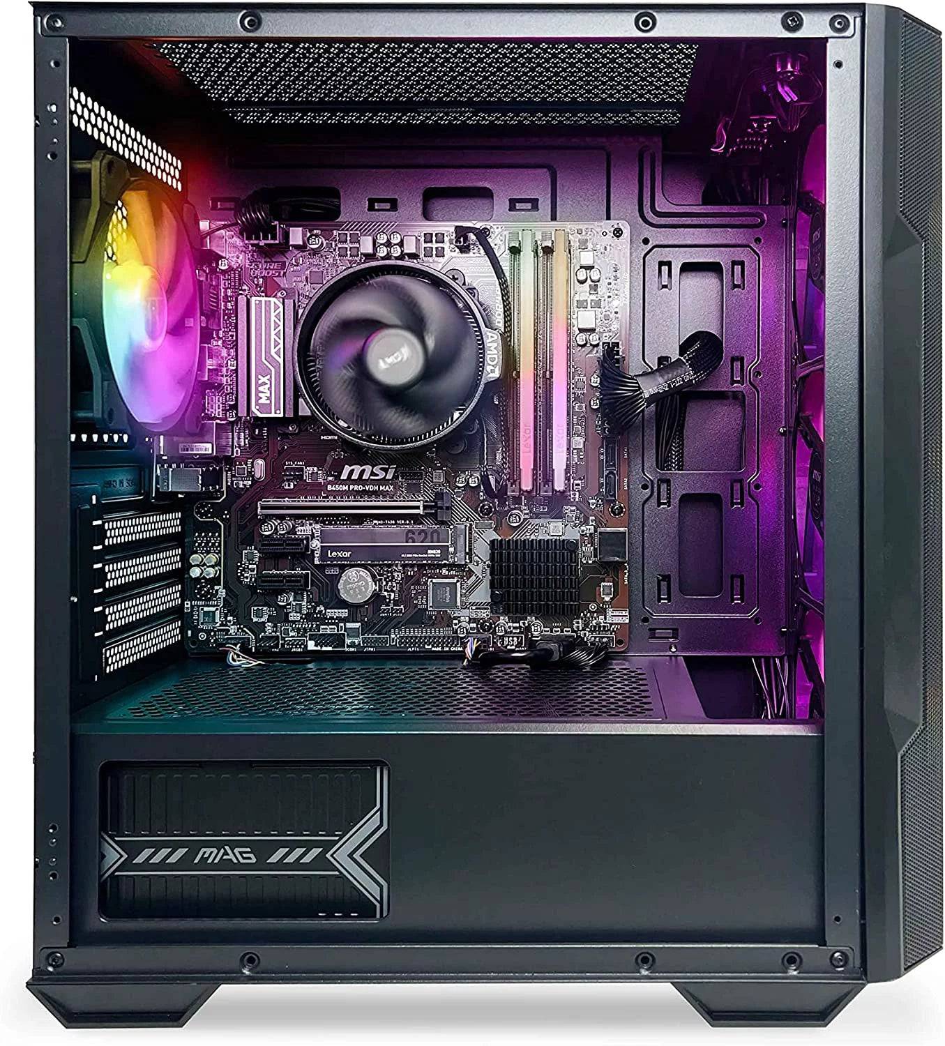 PC - AMD Ryzen 5 5600G, 16 Gb DDR4 3600, 512 Gb M2 Nvme SSD, RGB Fans, Windows 11 Home - Tenini Strive Electronic Shop