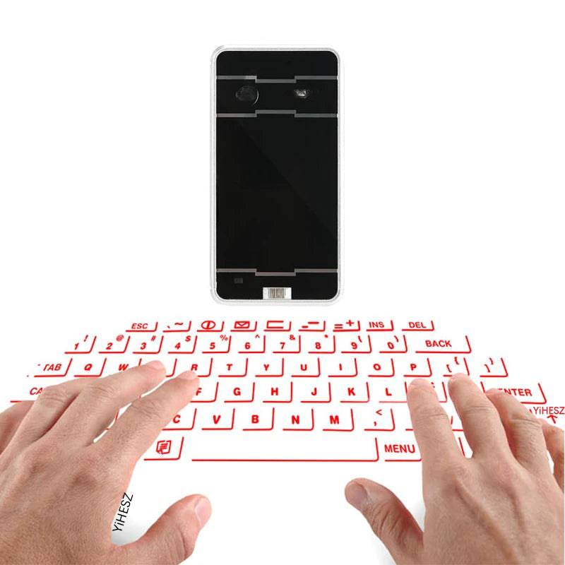 Portable Bluetooth Virtual Laser Keyboard Wireless Projector Keyboard with Mouse Function for Iphone Tablet Computer Phone - Tenini Strive Electronic Shop