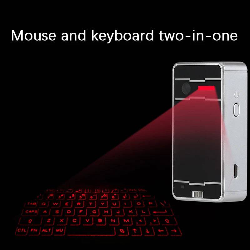 Portable Bluetooth Virtual Laser Keyboard Wireless Projector Keyboard with Mouse Function for Iphone Tablet Computer Phone - Tenini Strive Electronic Shop