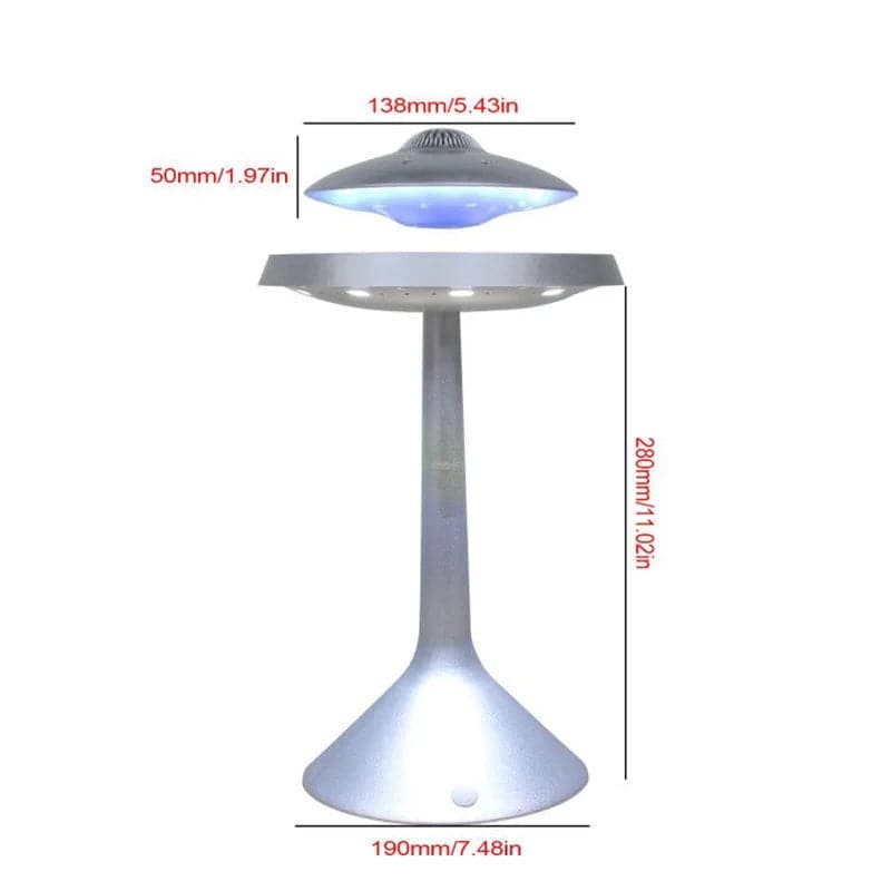 UFO Magnetic Levitation Floating Light LED Table Lamp Wired Bluetooth Speaker - Tenini Strive Electronic Shop