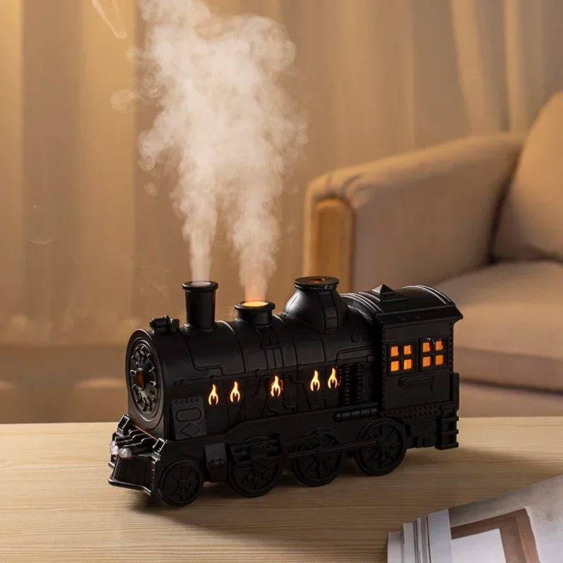 Mini Train Shape Aromatherapy Essential Oil Diffuser Ultrasonic Cool Mist Air Humidifier with LED Lamp Aroma Difusor Atomizer - Tenini Strive Electronic Shop