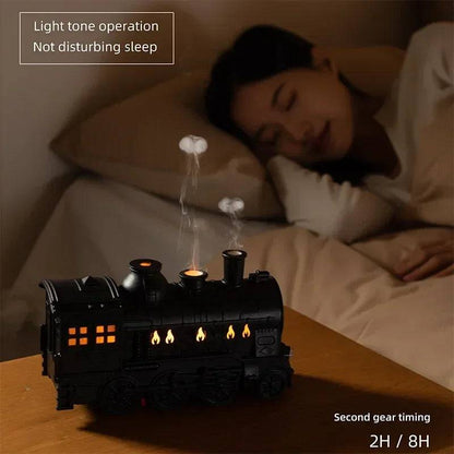 Mini Train Shape Aromatherapy Essential Oil Diffuser Ultrasonic Cool Mist Air Humidifier with LED Lamp Aroma Difusor Atomizer - Tenini Strive Electronic Shop