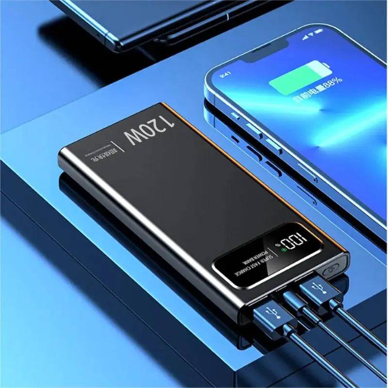 120W Super Fast Charging Power Bank 50000mAh/100000mAh/200000Mah for Iphone - Tenini Strive Electronic Shop