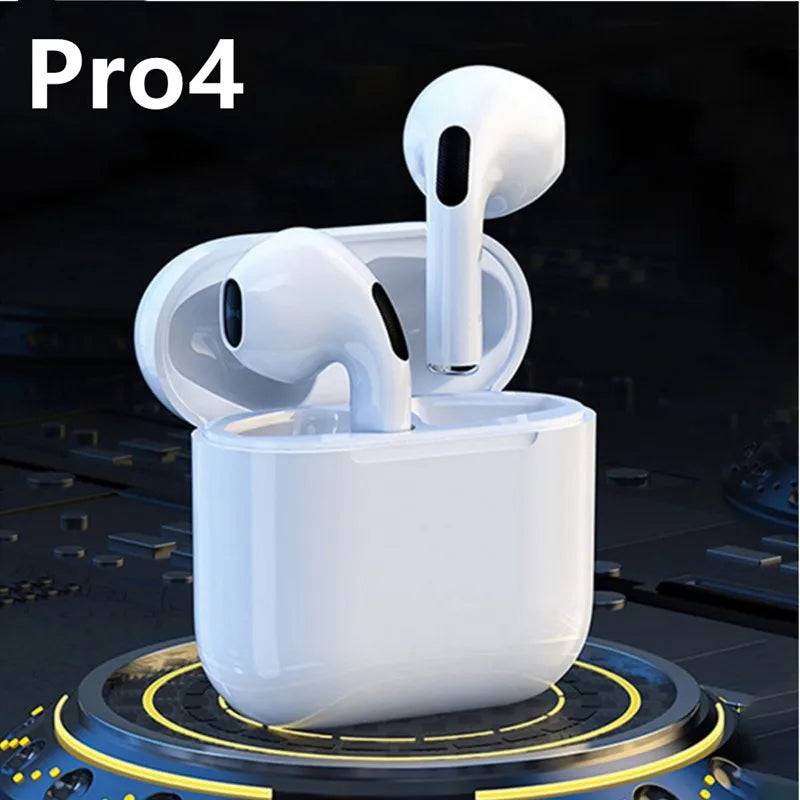 Pro 4 TWS Wireless Headphones Earphone Bluetooth-Compatible 5.3 Waterproof Headset with Mic for Xiaomi Iphone Pro4 Earbuds - Tenini Strive Electronic Shop