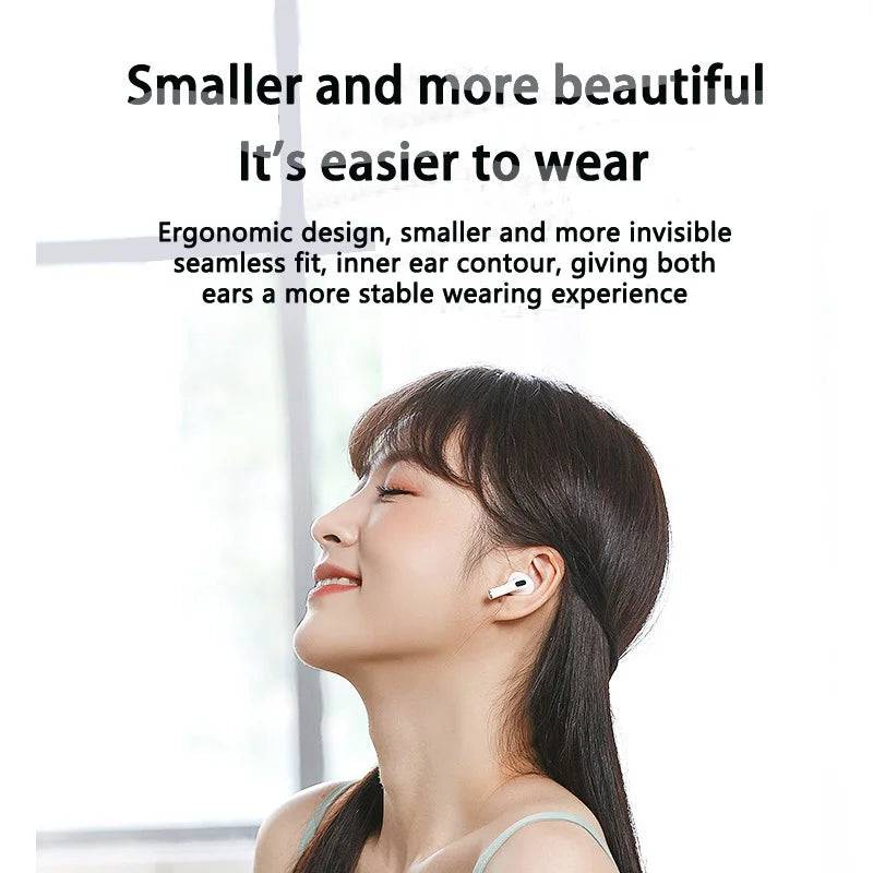 Pro 4 TWS Wireless Headphones Earphone Bluetooth-Compatible 5.3 Waterproof Headset with Mic for Xiaomi Iphone Pro4 Earbuds - Tenini Strive Electronic Shop