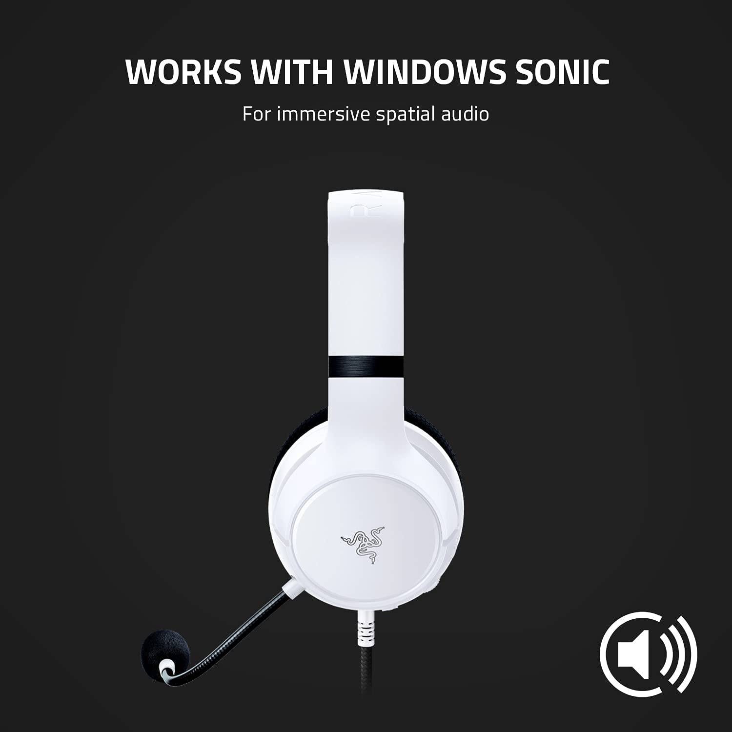 Wired Headset for Xbox Series X|S, Xbox One, PC, Mac & Mobile Devices: Triforce 50Mm Drivers - Hyperclear Cardioid Mic - Flowknit Memory Foam Ear Cushions - On-Headset Controls - White - Tenini Strive Electronic Shop