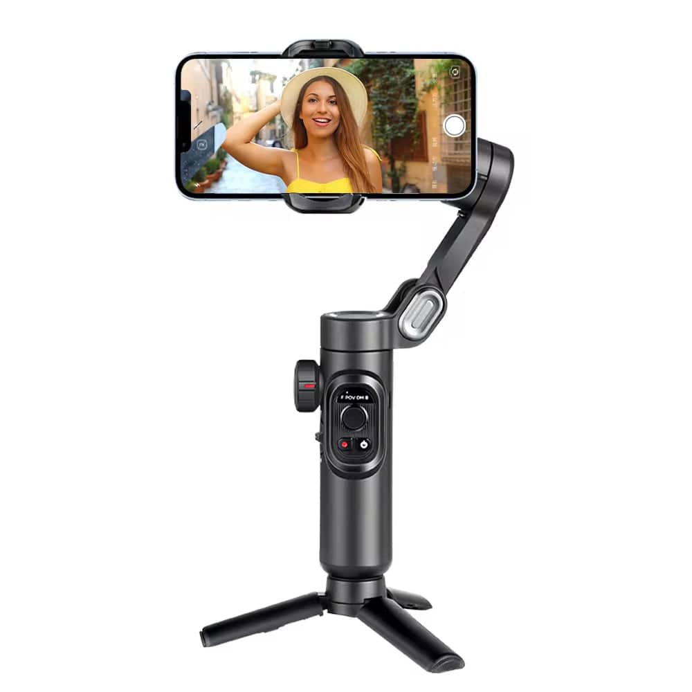 3-Axis Handheld Gimbal Stabilizer for Smartphone with Fill Light for Iphone Android Face Tracking Tiktok Vlog Smart XE - Tenini Strive Electronic Shop