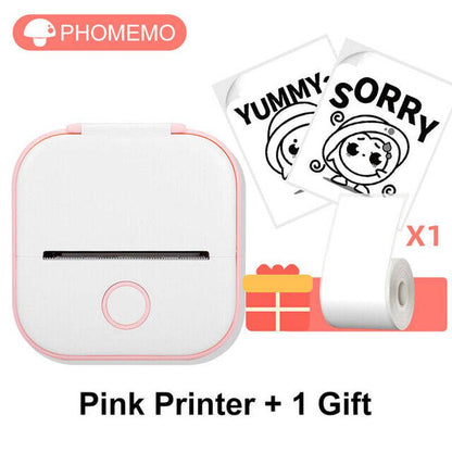 Phomemo T02 Portable Pocket Mini Thermal Printer Photo Label Sticker Bluetooth - Tenini Strive Electronic Shop