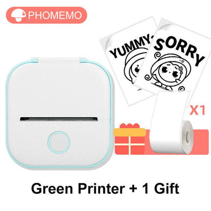 Phomemo T02 Portable Pocket Mini Thermal Printer Photo Label Sticker Bluetooth - Tenini Strive Electronic Shop