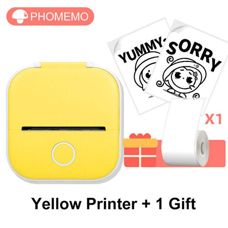 Phomemo T02 Portable Pocket Mini Thermal Printer Photo Label Sticker Bluetooth - Tenini Strive Electronic Shop