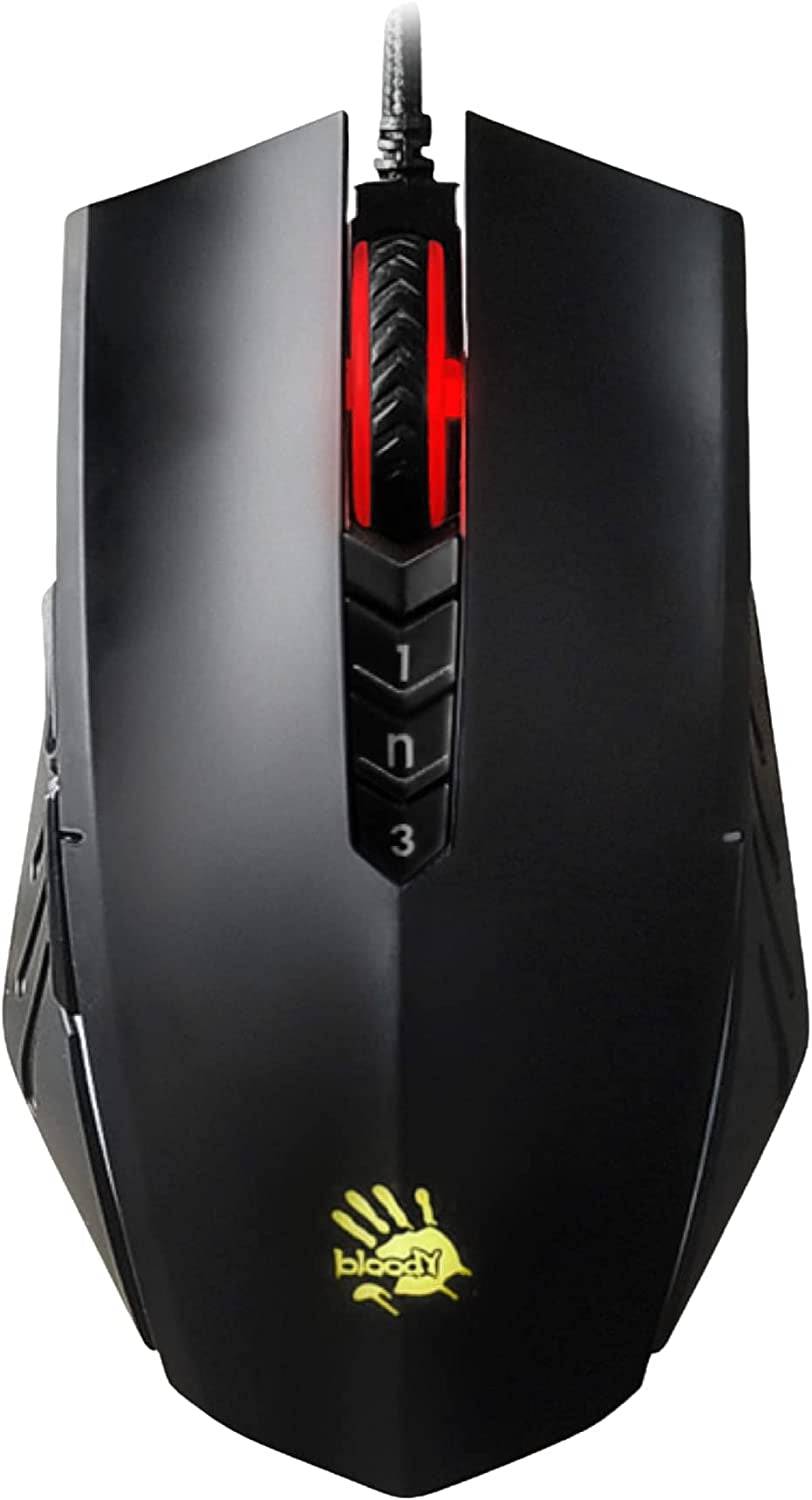 Optical Gaming Mouse with Light Strike (LK) Switch & Scroll - Fully Programmable and Advance Macros (A70X-Matteblack) - Tenini Strive Electronic Shop