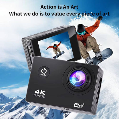 4K Action Camera Wifi 2.0" Screen 1080P/30FPS Waterproof Camera Helmet Video Recording Camera Sports Cameras Outdoor Mini Cam - Tenini Strive Electronic Shop