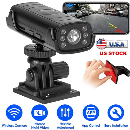 Wireless Backup Camera Reverse Hitch Guide Camera Rechargeable Trailer Camera - Tenini Strive Electronic Shop