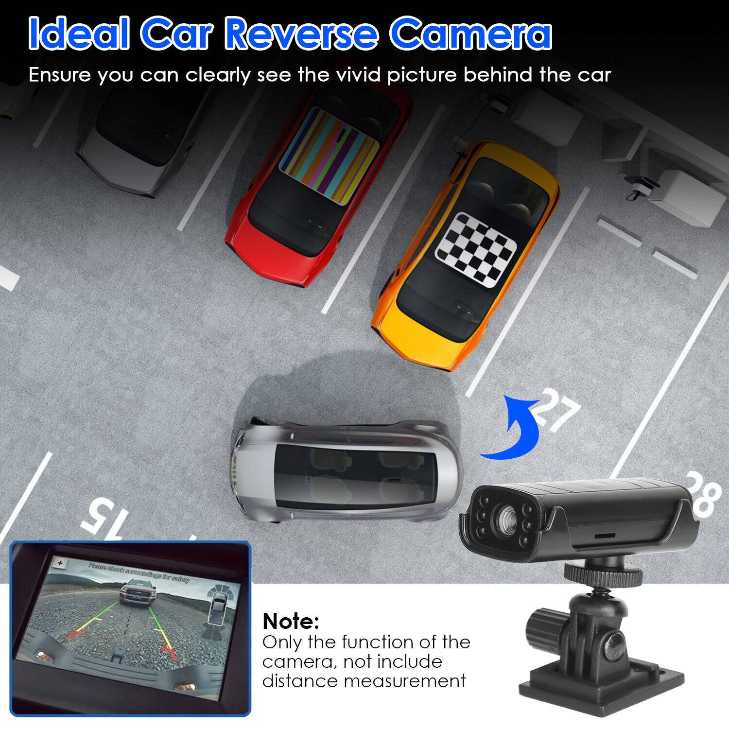 Wireless Backup Camera Reverse Hitch Guide Camera Rechargeable Trailer Camera - Tenini Strive Electronic Shop