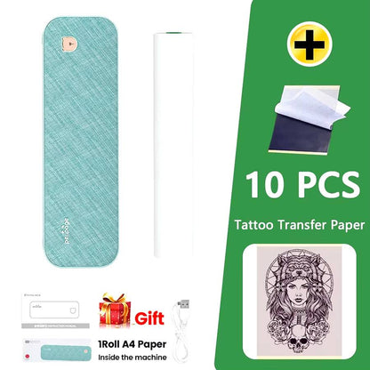 A40 Thermal Printers Wireless Tattoo Transfer Portable Mini A4 Thermal Printer A4 Paper Photo Printer from Mobile Phone - Tenini Strive Electronic Shop