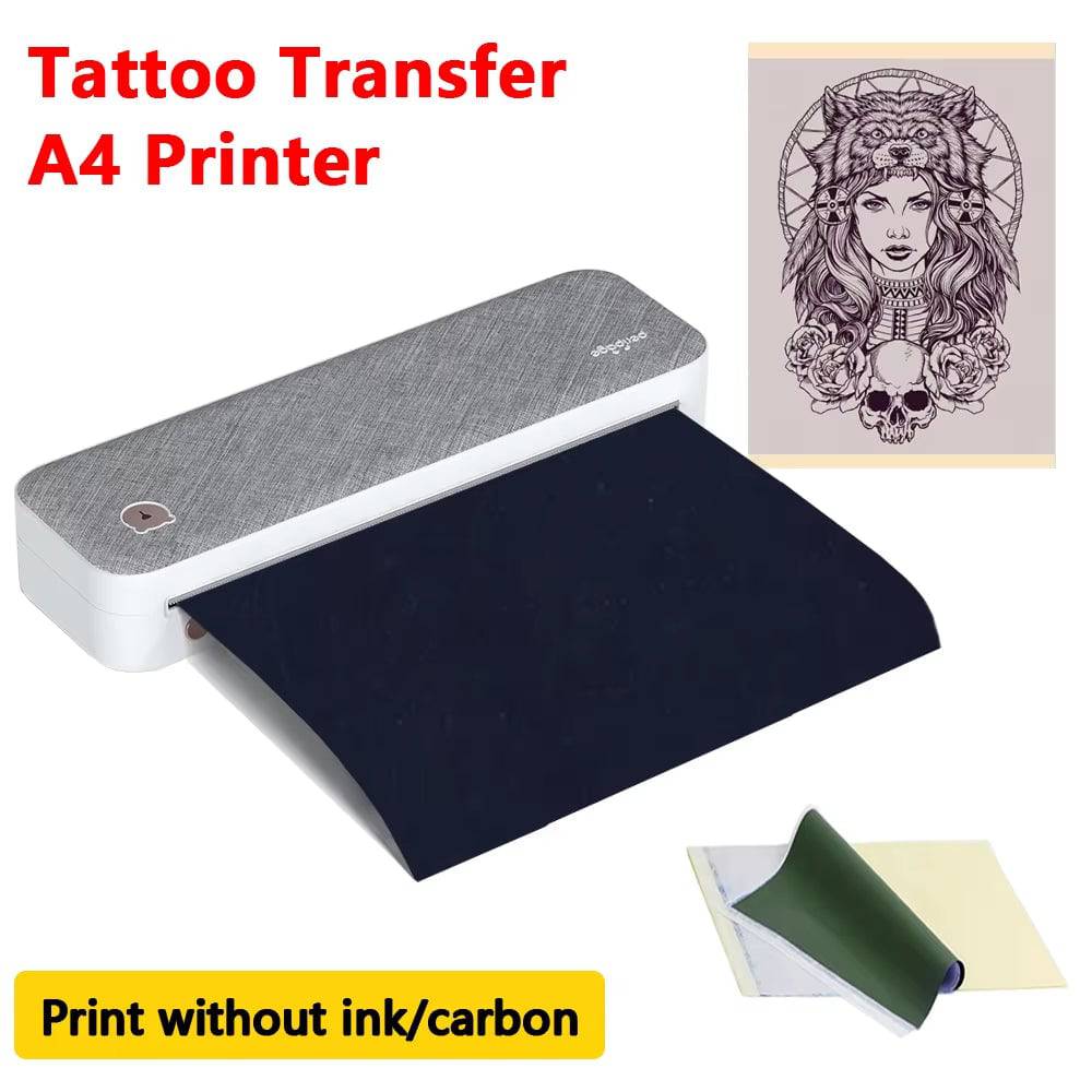 A40 Thermal Printers Wireless Tattoo Transfer Portable Mini A4 Thermal Printer A4 Paper Photo Printer from Mobile Phone - Tenini Strive Electronic Shop