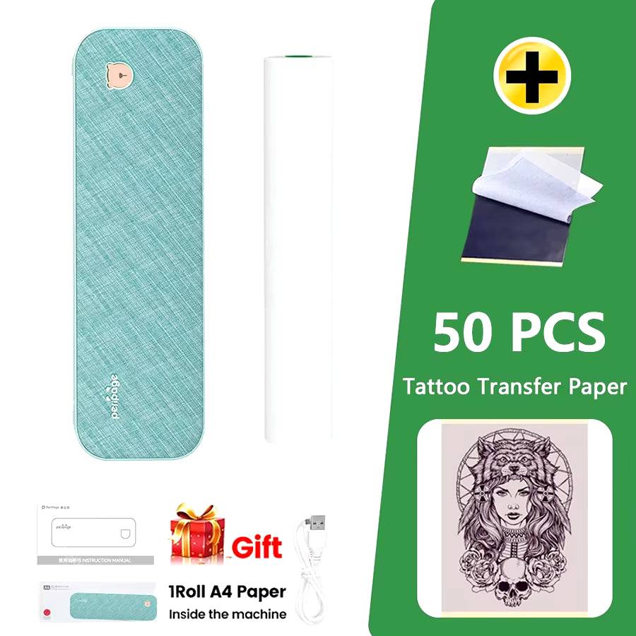 A40 Thermal Printers Wireless Tattoo Transfer Portable Mini A4 Thermal Printer A4 Paper Photo Printer from Mobile Phone - Tenini Strive Electronic Shop