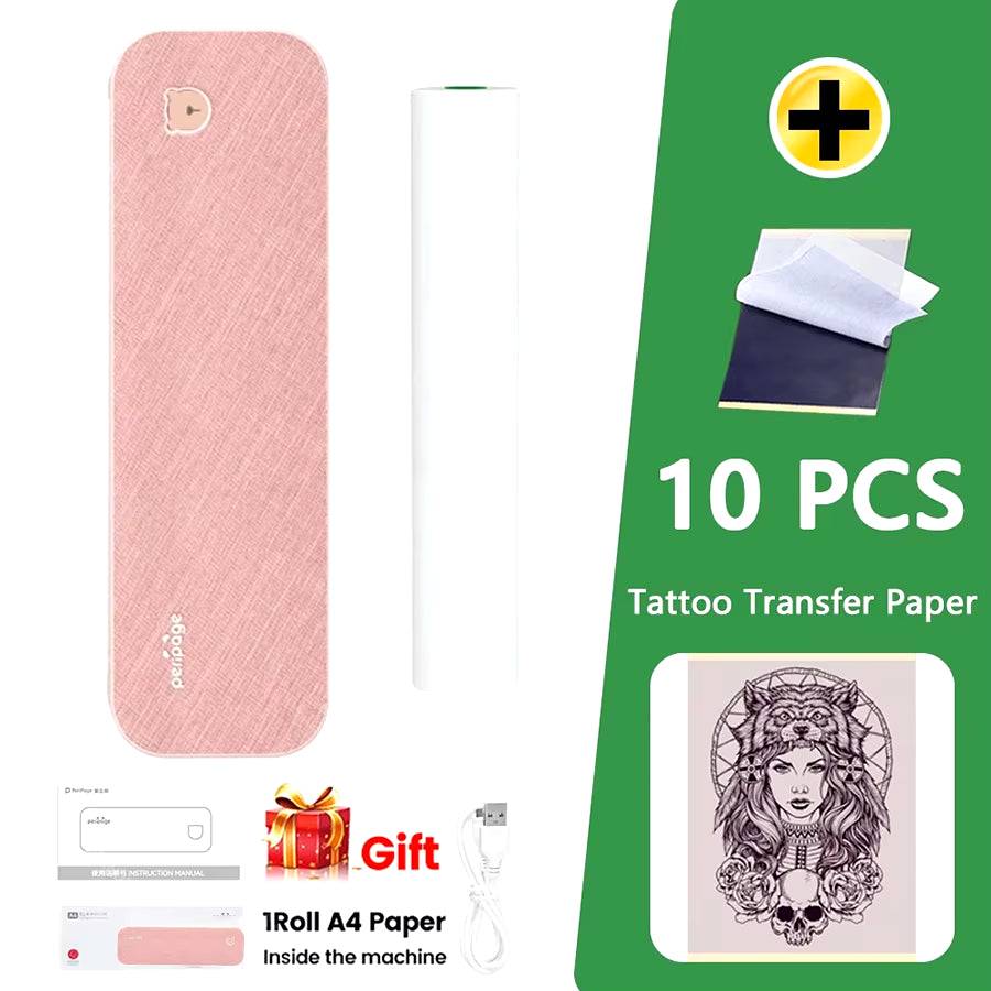 A40 Thermal Printers Wireless Tattoo Transfer Portable Mini A4 Thermal Printer A4 Paper Photo Printer from Mobile Phone - Tenini Strive Electronic Shop