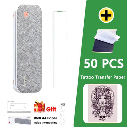 A40 Thermal Printers Wireless Tattoo Transfer Portable Mini A4 Thermal Printer A4 Paper Photo Printer from Mobile Phone - Tenini Strive Electronic Shop