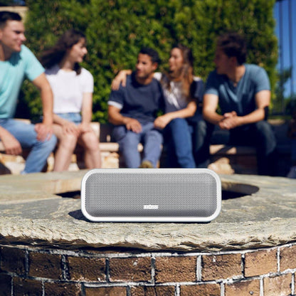 Bluetooth Speaker, Soundbox Pro+ Wireless Bluetooth Speaker with 24W Impressive Sound, Booming Bass, IPX6 Waterproof, 15Hrs Playtime, Wireless Stereo Pairing, Mixed Colors Lights, 66 FT- Grey - Tenini Strive Electronic Shop