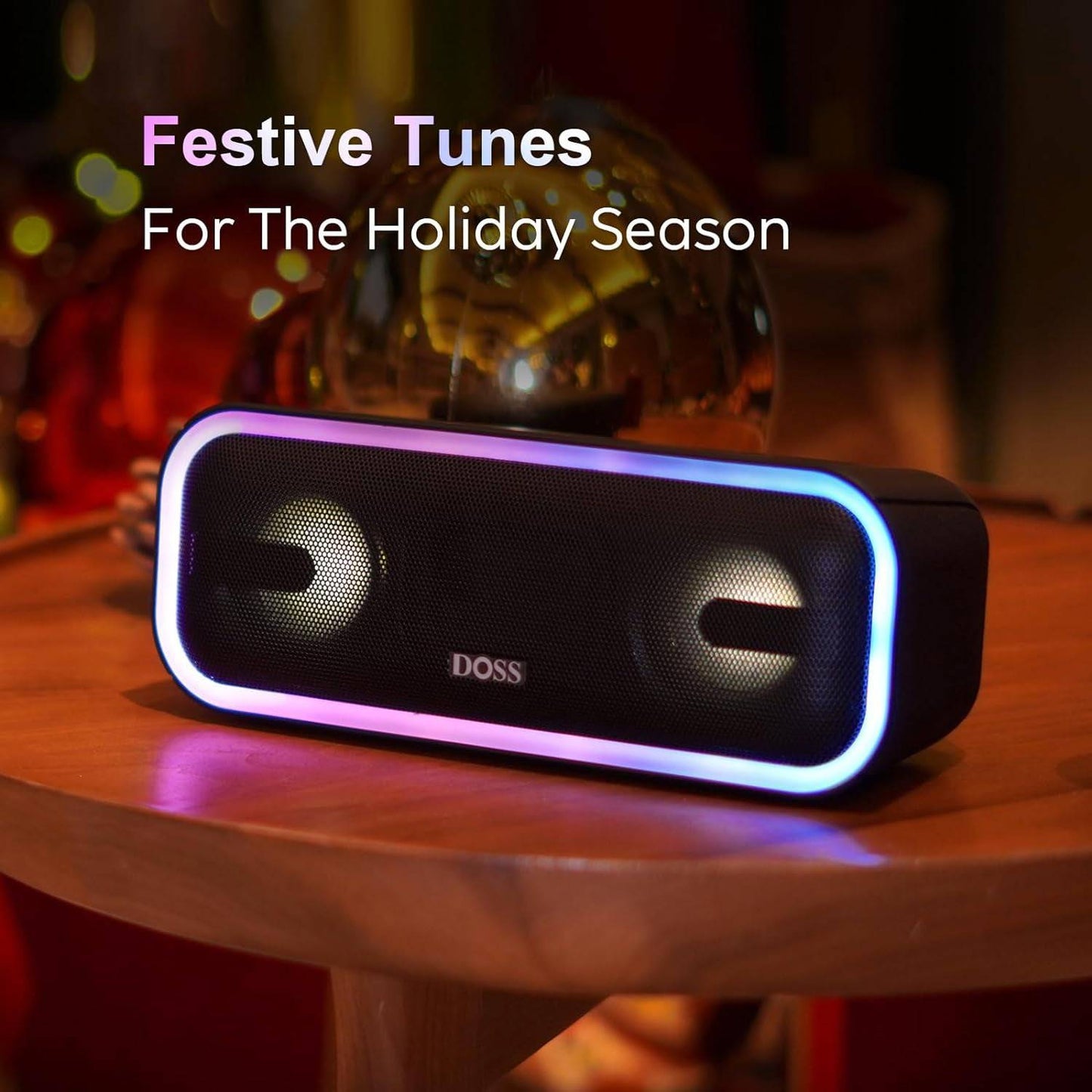 Bluetooth Speaker, Soundbox Pro+ Wireless Bluetooth Speaker with 24W Impressive Sound, Booming Bass, IPX6 Waterproof, 15Hrs Playtime, Wireless Stereo Pairing, Mixed Colors Lights, 66 FT- Grey - Tenini Strive Electronic Shop